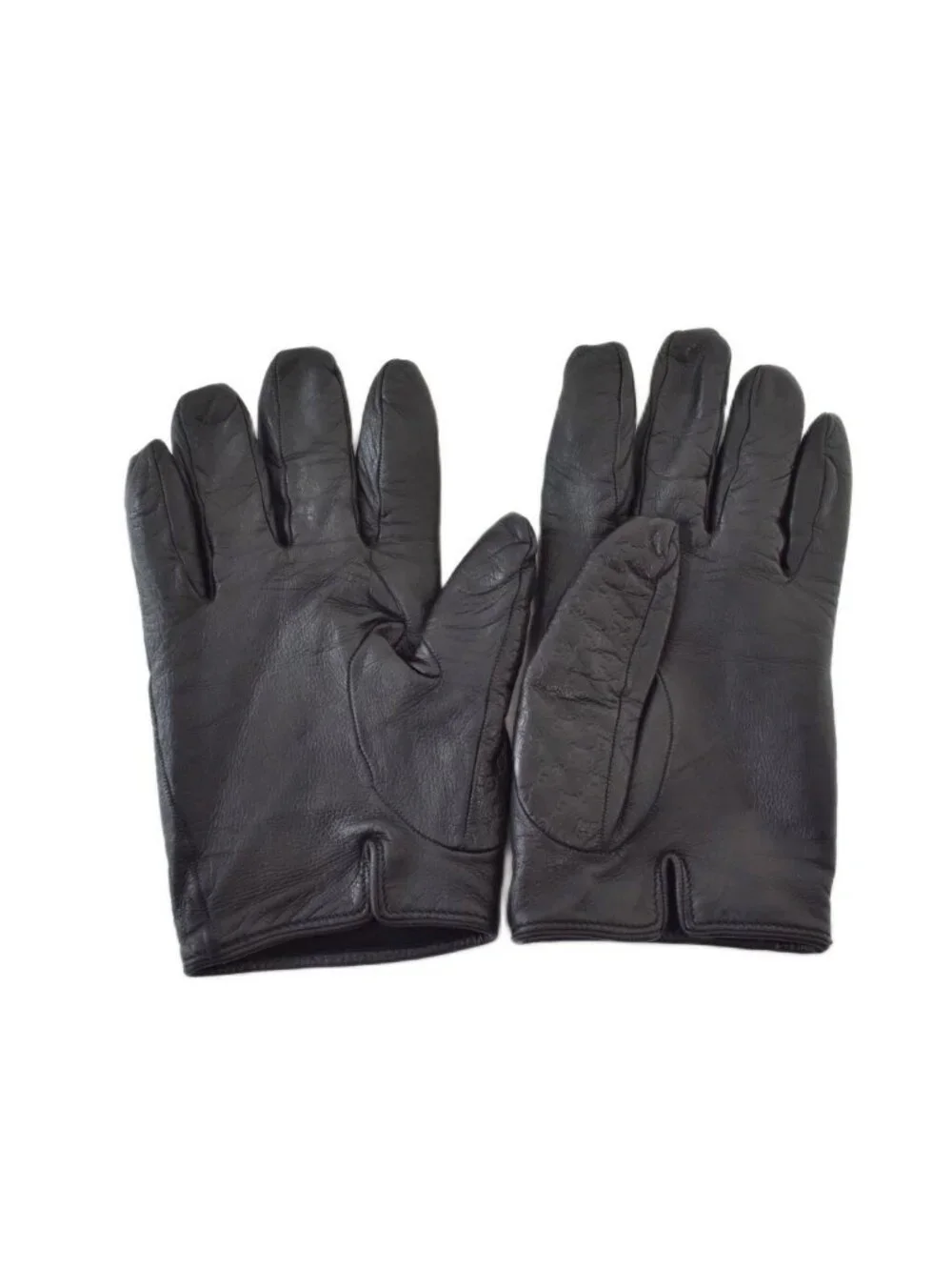 Gucci GG Leather Gloves Sheepskin Black